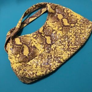 NWOT Antonio Melani Snake Skin print Hobo Bag